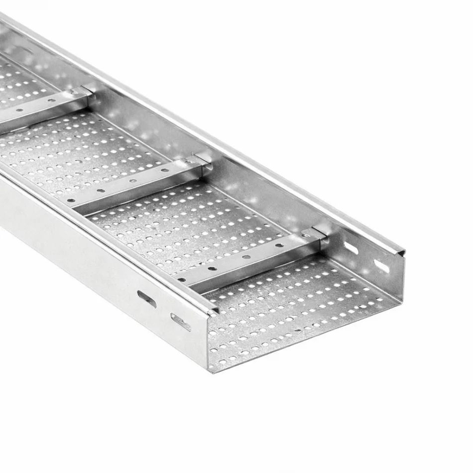 Лоток перфорированный 300x150x6000 лонжерон 2.0 мм горячеоцинкованный фото