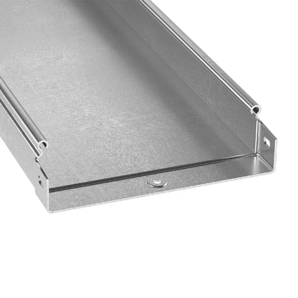 Лоток неперфорированный 80х100х3000 RAL 9016 CLNK10-080-100-3 фото