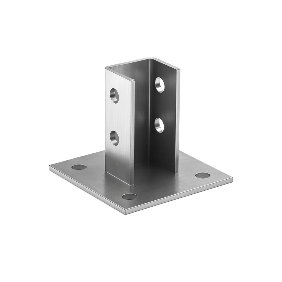 Консоль вертикальная усиленная KB8У под МП 41x41-110-158-S8/4-130 горячеоцинкованная фото